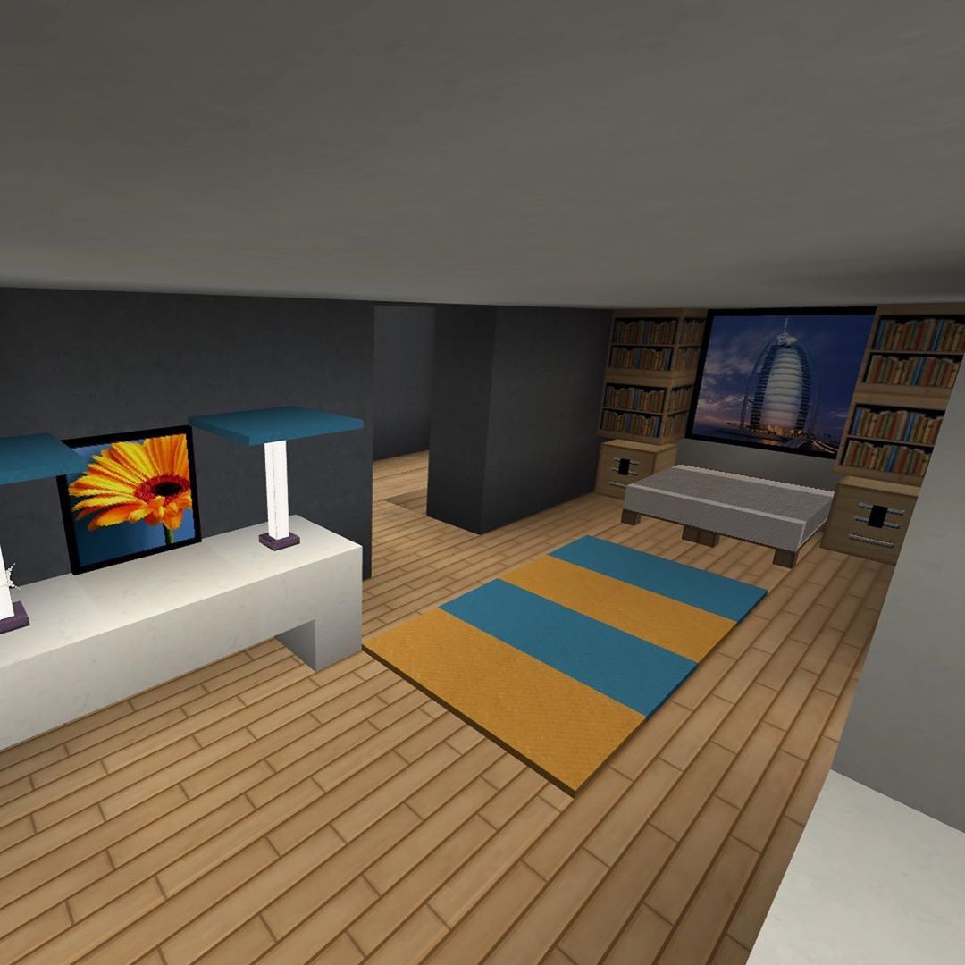 Diseño de interiores para planos de Minecraft