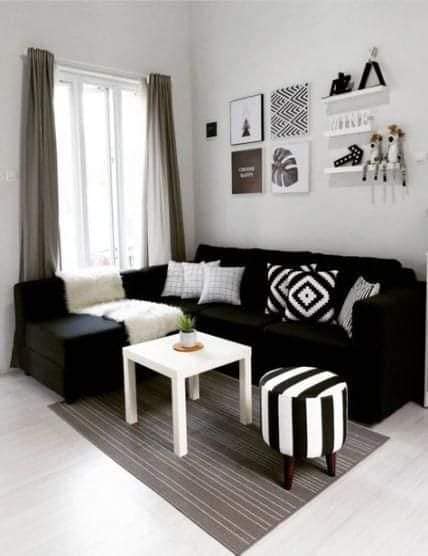 Colores blanco y negro para diseño de interiores