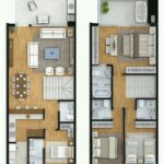 Imágenes de planos de casas pequeñas de dos pisos estilo americano