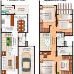 Opciones de planos de casas pequeñas de dos pisos modernas