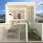 Ideas de fachadas de casas pequeñas de dos pisos
