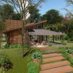 Ideas de casas de campo con terraza