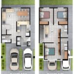 Opciones de planos de casas pequeñas de dos pisos