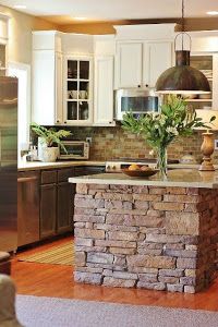 Cocinas decoradas con piedra