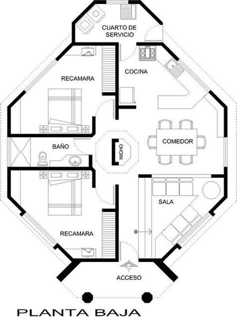 Planos de casas de adobe modernas