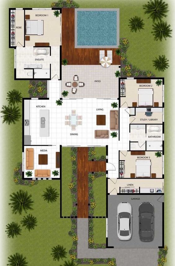 Casas modernas pequeñas con planos