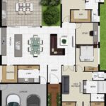 Planos de casas modernas de 2 pisos
