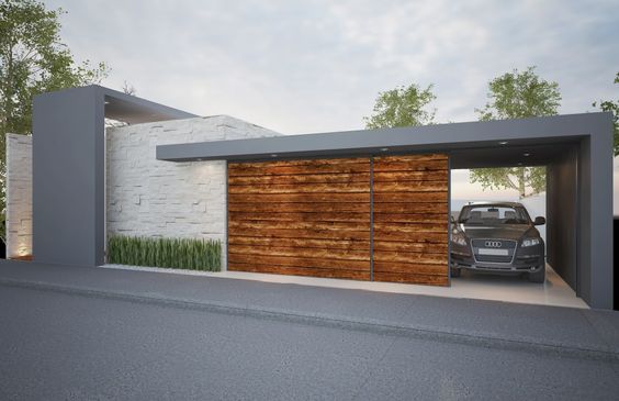 Casa moderna con garaje