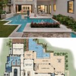 Planos de casas con piscina