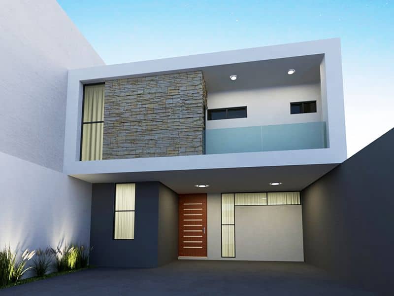Diseños de fachadas de casas dos pisos