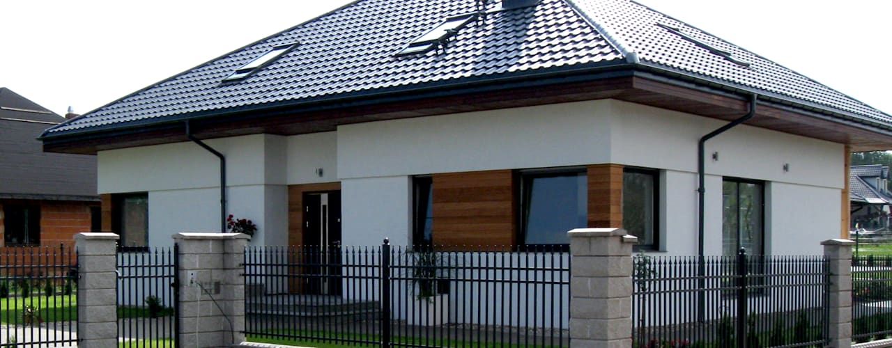 Diseños de casas modernas con techo a dos aguas