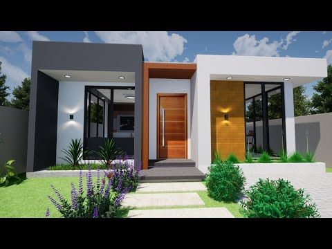 Casas minimalistas con jardín al frente