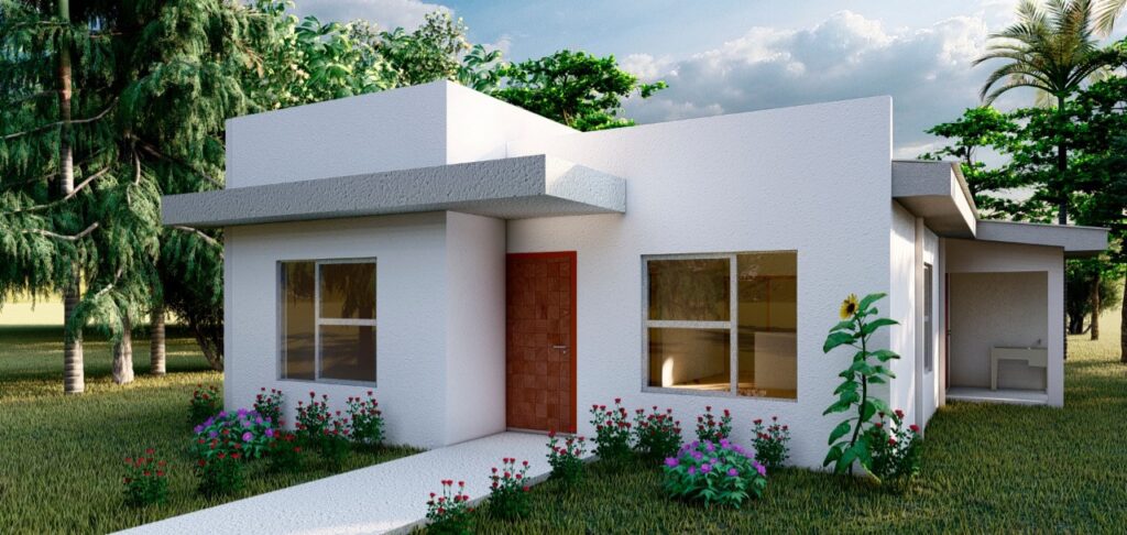 Fachadas de casas sencillas - Ingenieria Civil y Arquitectura