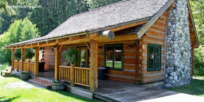 Hermosa cabaña de madera