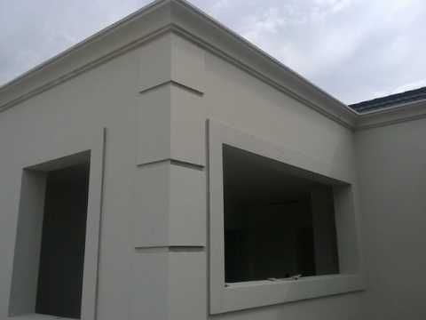 Fachadas con molduras de cemento