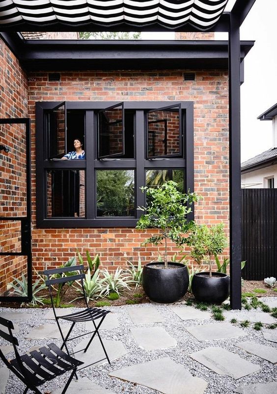 Diseños de casas con negro en exteriores