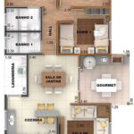 Ideas de planos para casas de dos habitaciones