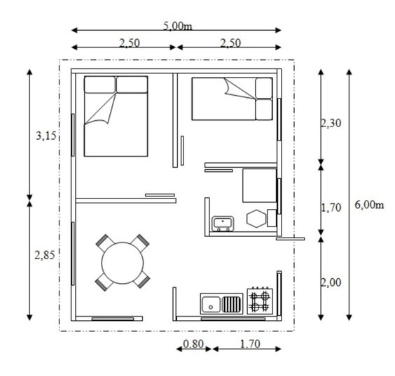 Small apartment plans with measurements