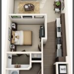 Plans for one-bedroom apartments