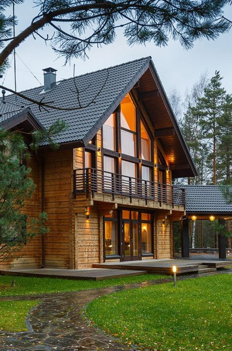 Ideas de casas de campo de madera modernas