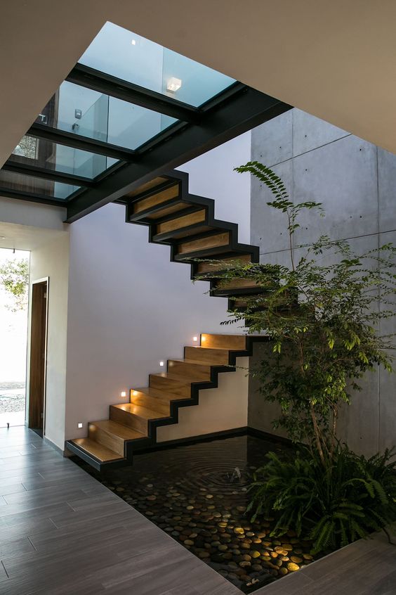 Diferentes estilos de escaleras para casas