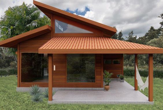 Diseños de casas de campo de madera sencillas