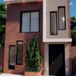 Diseños de casas de dos pisos con ladrillo
