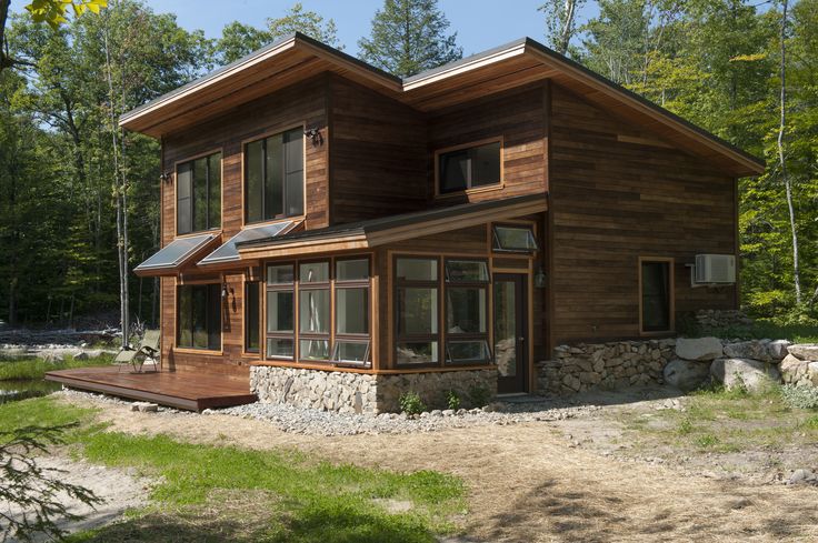 Diseños de dos pisos de casas de madera