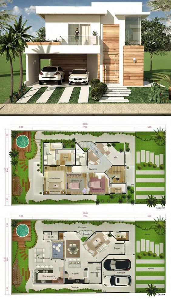 Diseños de planos para casas grandes