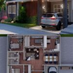 Diseños de planos para la distribución de casas de un piso