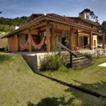 Diseños de casas de campo con chimenea