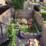 Área social en jardines pequeños