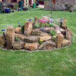 Ideas de islas para jardines con piedras
