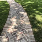 Pavimentación para jardines con ladrillo